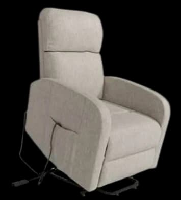 Sillón levanta personas con sistema powerlift tapizado en color perla